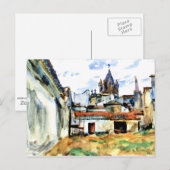 Evora, Portugal - Kunstschilderij Briefkaart (Voorkant / Achterkant)