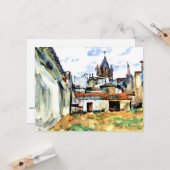 Evora, Portugal - Kunstschilderij Kaart (Voorkant / Achterkant in situ)