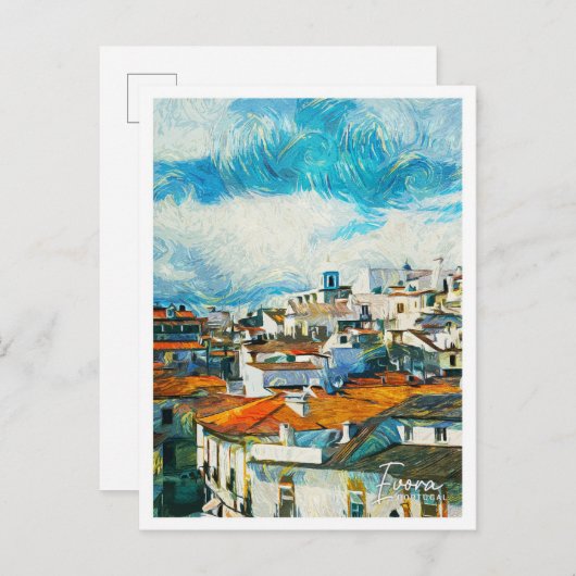 Evora Portugal Mooi olieverflandschap Briefkaart (Voorkant / Achterkant)