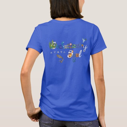 EvoS: basis lichtgekleurde bemanningsnek T-shirt (Achterkant)
