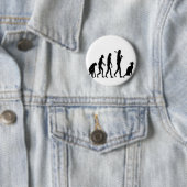 Evoultion Cat "We geloven"-Funny Cat Lovers Ronde Button 5,7 Cm (In situ)