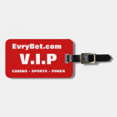 EvryBet VIP Bagagelabel (Voorkant horizontaal)