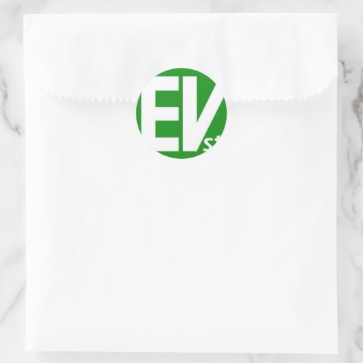 EVst-Stickers Ronde Sticker (Tas)