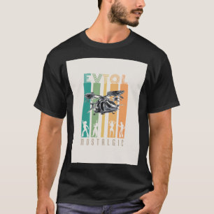 EVTOL Nostalgisch voor Air Taxi AAM UAM VTOL T-shirt