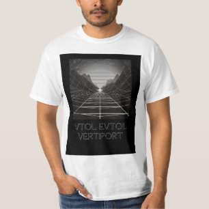 EVTOL VTOL VERTIPORT B&W LINES T-SHIRT