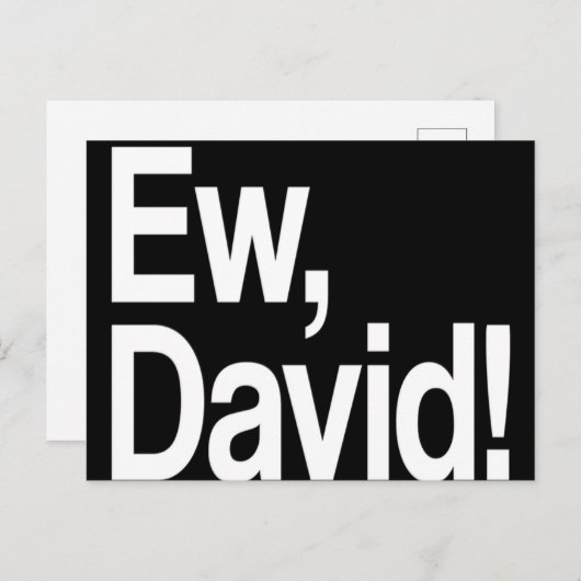 Ew David Briefkaart (Voorkant / Achterkant)