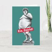 Ew David-Funny Fat beeld David Birthday Kaart (Voorkant)