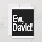 Ew David Save The Date (Voorkant)