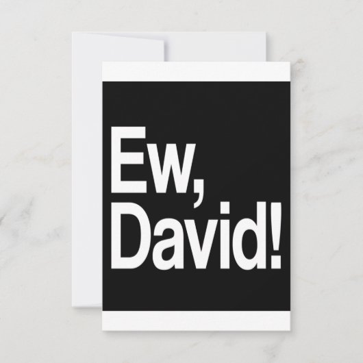 Ew David Save The Date (Voorkant)