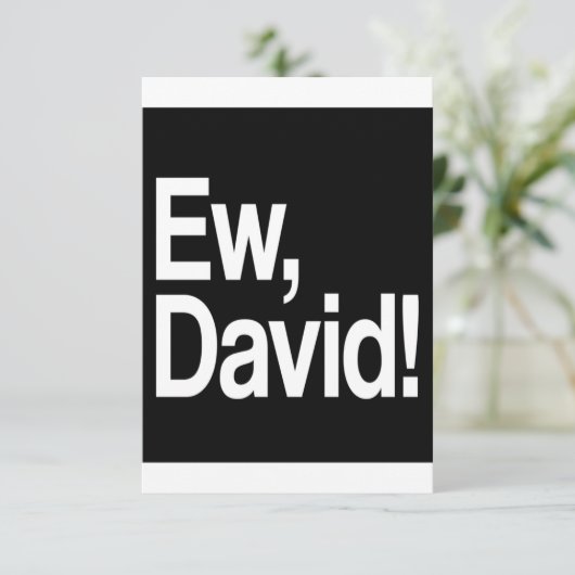 Ew David Save The Date (Staand voorkant)