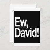 Ew David Save The Date (Voorkant / Achterkant)