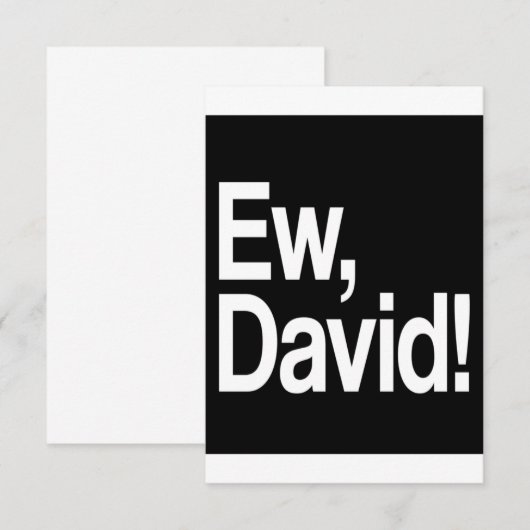 Ew David Save The Date (Voorkant / Achterkant)