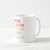 Ew David Shirt Funny  Retro Dist Koffiemok (Voorkant rechts)