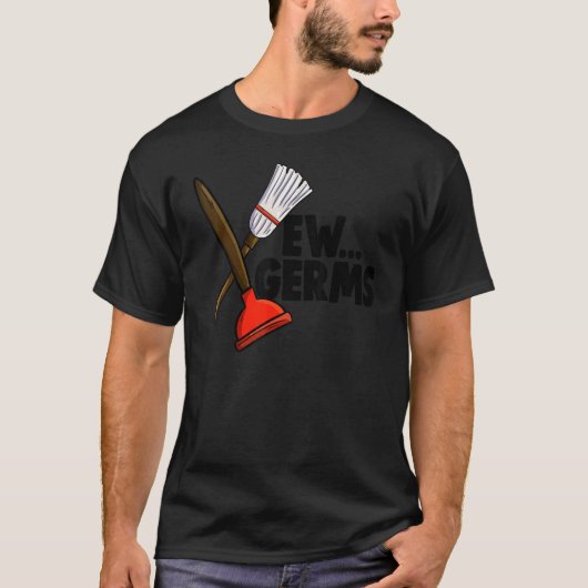 EW Germenspray Vrouwen Schoonmaakteam T-shirt (Voorkant)