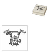 EW Initialen WE Monogram Rubber Inkt Stamp Wedding Rubberstempel (Gestempeld)