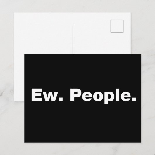 Ew. Mensen. Briefkaart (Voorkant / Achterkant)