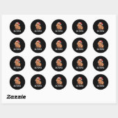 Ew Mensen Capybara Kerstlichten Grappige Introvert Ronde Sticker (Vel)