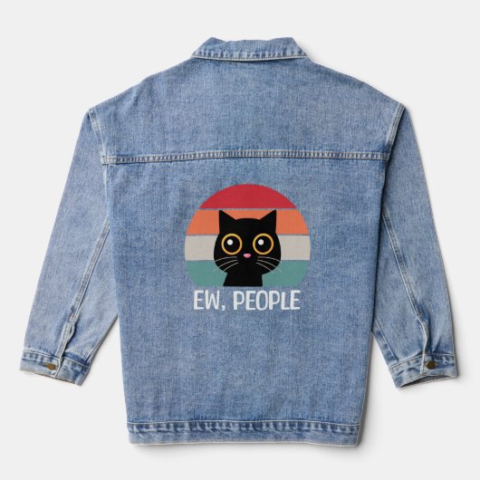 Ew, mensen denim jacket (Achterkant)