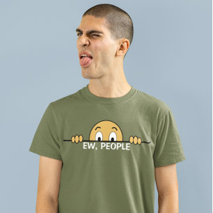 Ew Mensen donker T-shirt