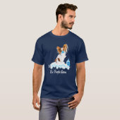 Ew Mensen Germs Papillon Puppy Dog Wearing Face Ma T-shirt (Voorkant volledig)