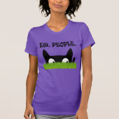 EW Mensen Grappig Kat Groen Grass Vrouwen Shirt (Voorkant)