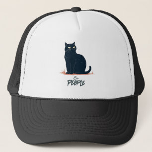 Ew Mensen Grappige Introvert Kat Vintage Trucker Pet