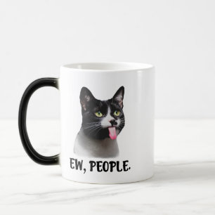 Ew Mensen grappige kat meme Magische Mok