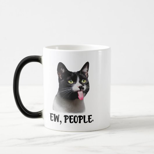 Ew Mensen grappige kat meme Magische Mok (Links)