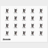Ew Mensen grappige kat meme Ronde Sticker (Vel)