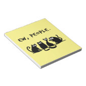 Ew Mensen Grappige Meowende Zwarte Katten  Notitieblok (Schuin)