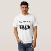 Ew Mensen Grappige Poezen Zwarte Katten T-Shirt (Voorkant volledig)