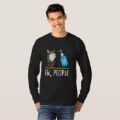 Ew Mensen Kat Gezichtsmasker Cute Pet Katten Kat M T-shirt (Voorkant volledig)