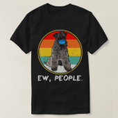  Ew Mensen Kerry Blue Terrier Dog Wearing F T-shirt (Design voorkant)