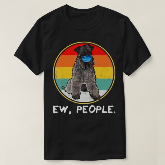  Ew Mensen Kerry Blue Terrier Dog Wearing F T-shirt (Design voorkant)