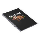 Ew Mensen Luiaard T-Shirt Notitieboek (Rechterzijde)
