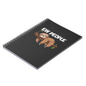Ew Mensen Luiaard T-Shirt Notitieboek (Linkerzijde)