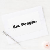 Ew. Mensen. Rechthoekige Sticker (Envelop)