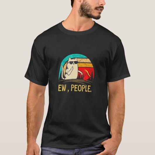 EW Mensen Vrouwen Meowy Kat Mijn Kat 1 T-shirt (Voorkant)