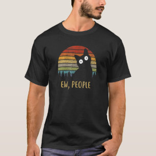 Ew Mensen Zwarte Kat T-shirt