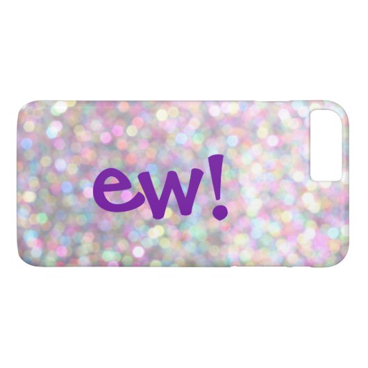 Ew! Minder Paarse iPhone 7 Plus Hoesje (Achterkant (Horizontaal))