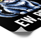 Ew People Black Cat Christmas Funny Introvert Holi Poster (Hoek)