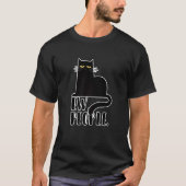Ew People  Black Cat  for Cat T-shirt (Voorkant)