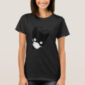 Ew People Black Cat Mask T-shirt (Voorkant)