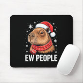 Ew People Capybara Christmas Funny Introvert Holid Muismat (Met muis)
