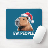 Ew People Capybara Christmas Humor Muismat (Met muis)