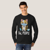 Ew People   Cat Wearing Face Mask Washing Hands T-shirt (Voorkant volledig)