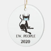 Ew People Cat Wearing Face Masker 2020 Keramisch Ornament (Links)