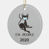 Ew People Cat Wearing Face Masker 2020 Keramisch Ornament (Links)