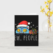Ew People Christmas Funny Tiger Sarcastic Humor In Kaart (Gele Bloem)