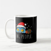 Ew People Christmas Funny Tiger Sarcastic Humor In Koffiemok (Links)